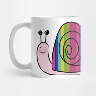 Cute Rainbow Cartoon Snail Mug